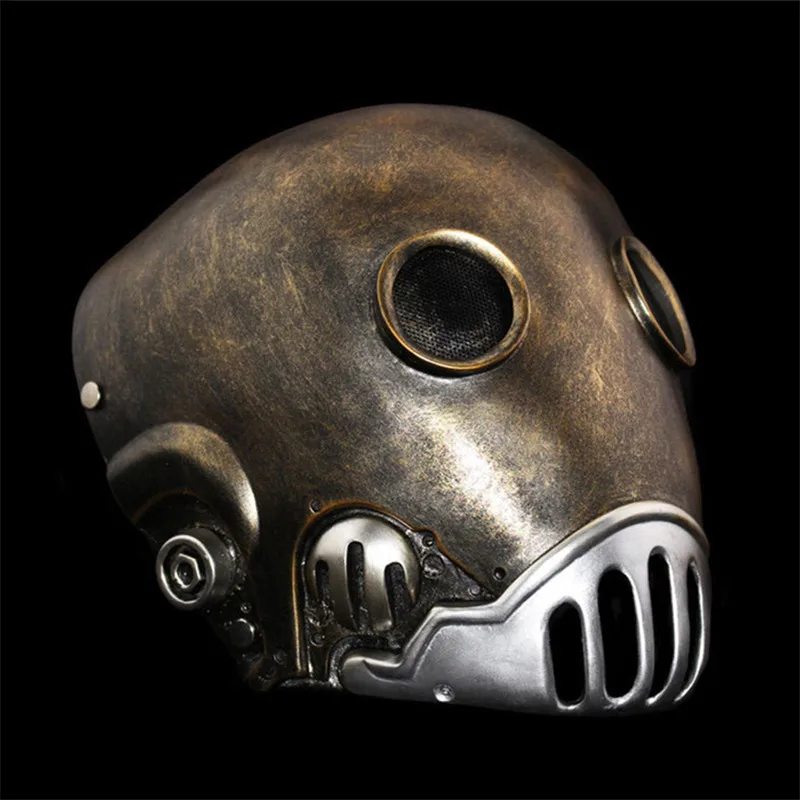 Маска робот Hellboy Clockwork маска ужаса для всего лица резиновая маскарадный костюм