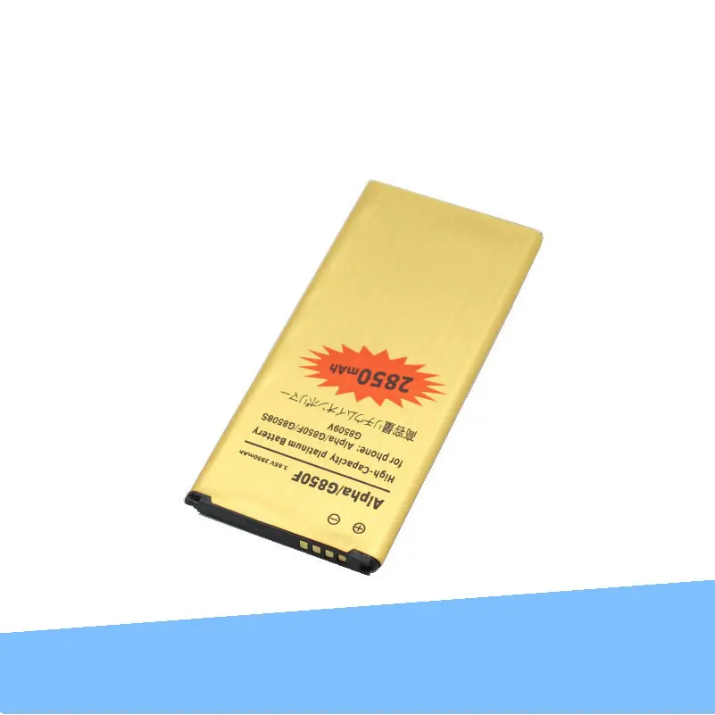 ISkyamS 10 шт./лот 2850 мАч EB BG850BBC BG850BBE Золотая батарея для Samsung Galaxy Alpha G850 G8508 G8508S G8509v G850F