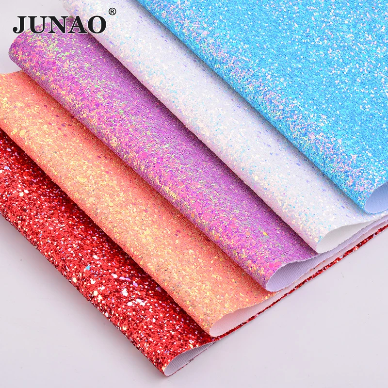 JUNAO 20x34 см ручной работы с блестками и пайетками ткани синтетические шорты из искусственной кожи лист отделкой блестками ткани из кожзаменителя для поделок