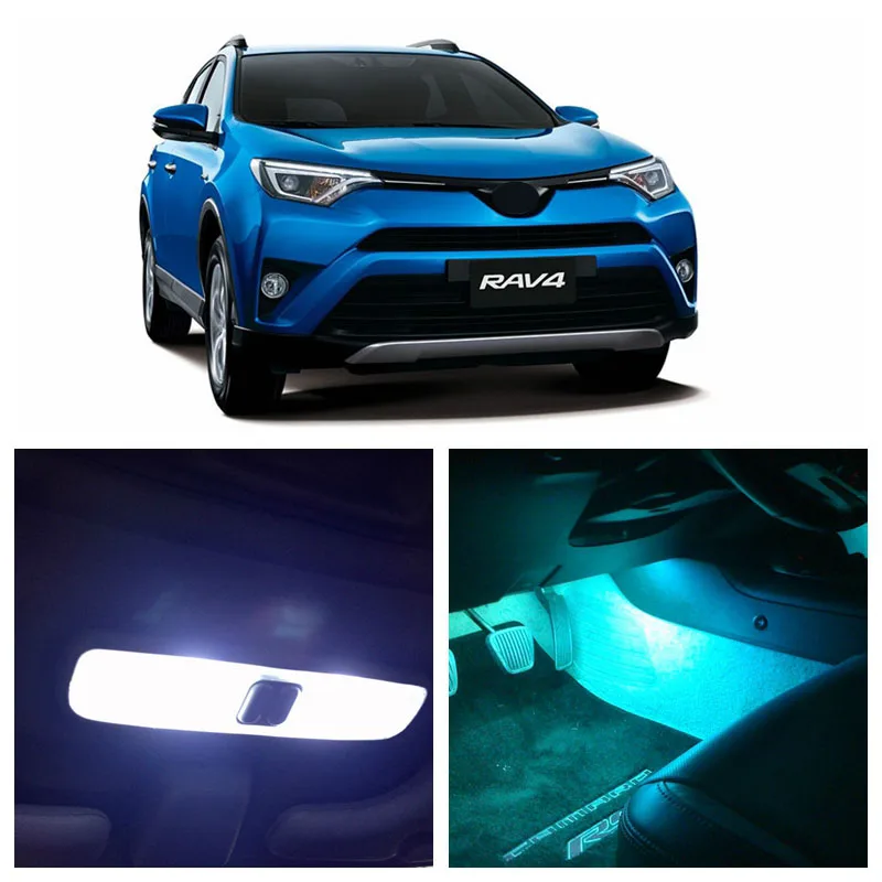 10 шт. ледяные синие белые светодиодсветильник s посылка для 2013 2014 2015 Toyota RAV4