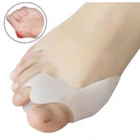 1pair2pcs silicone foot care gel bunion two toe straightener hallux valgus separator alignment pain valgus set foot care tool