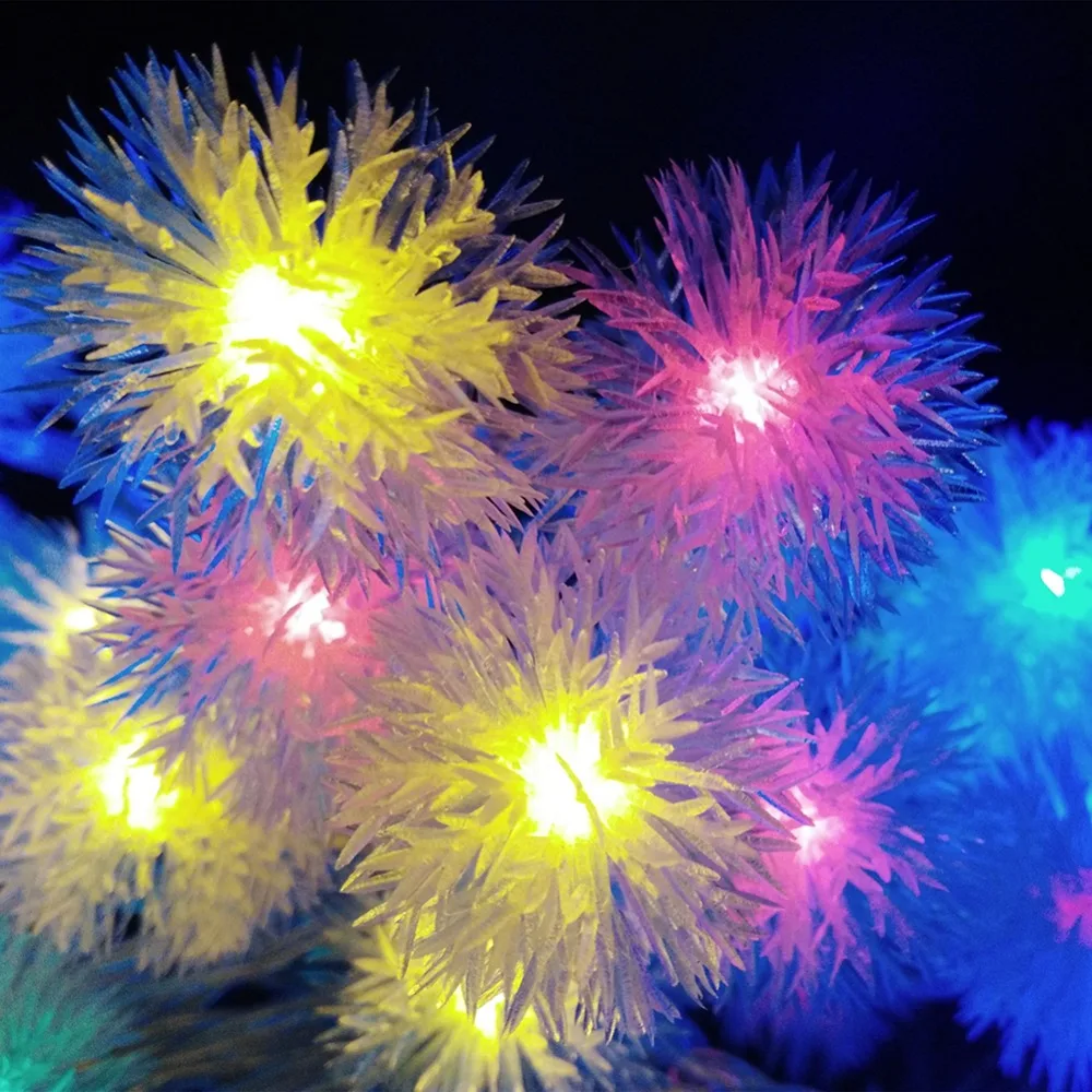 YIYANG хлопья 3 м 30LED праздник снежный ком светодиодные гирлянды AA батарея событие