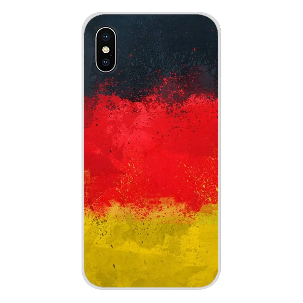 Для Apple iPhone X XR XS MAX 4 4S 5 5S 5C SE 6 6S 7 8 Plus ipod touch Национальный флаг Германии баннер с