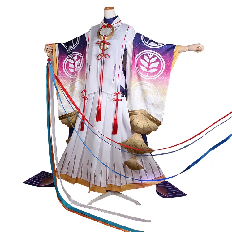 Female Costume Аниме! Кимоно Onmyoji Inarinokami Miketsu, костюм для косплея, костюм на хэллоуин, размер на заказ, унисекс, новинка - Цвет: Female Costume