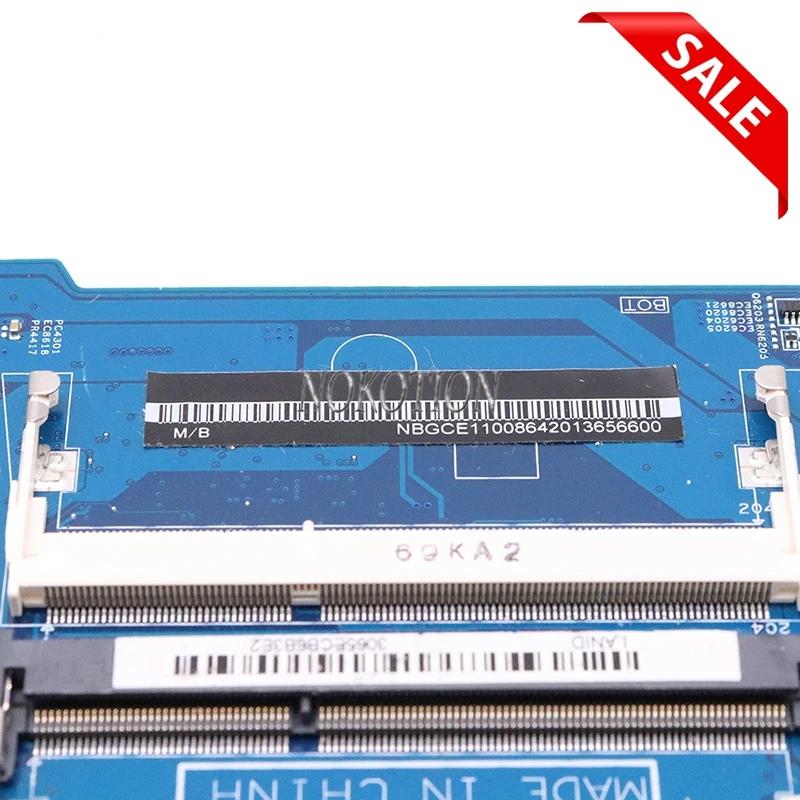 Материнская плата NOKOTION NBGCE11001 NB.GCE11.001 448.09002.001 для ноутбука Acer Aspire ES1-571 с