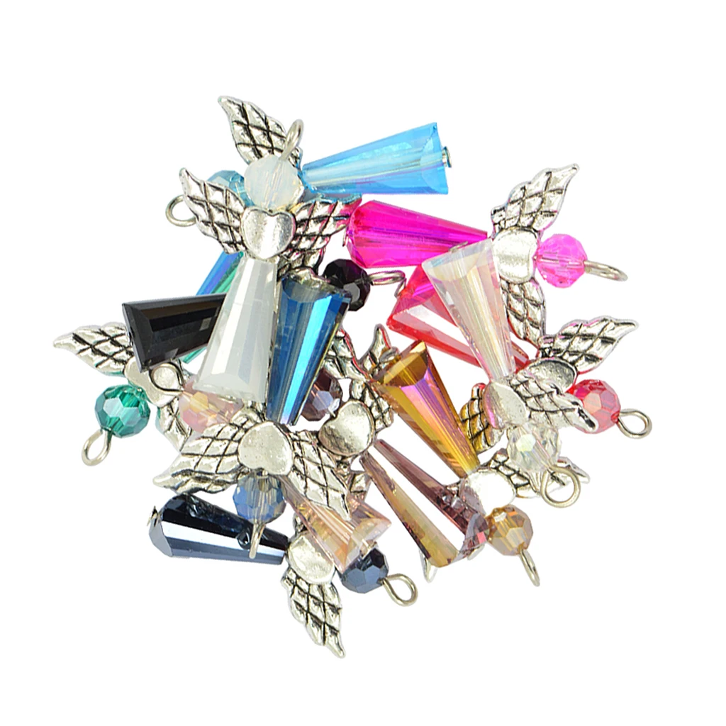 12 шт смешанные бисерные стеклянные бусины танцевальные бабочки Подвески Крылья