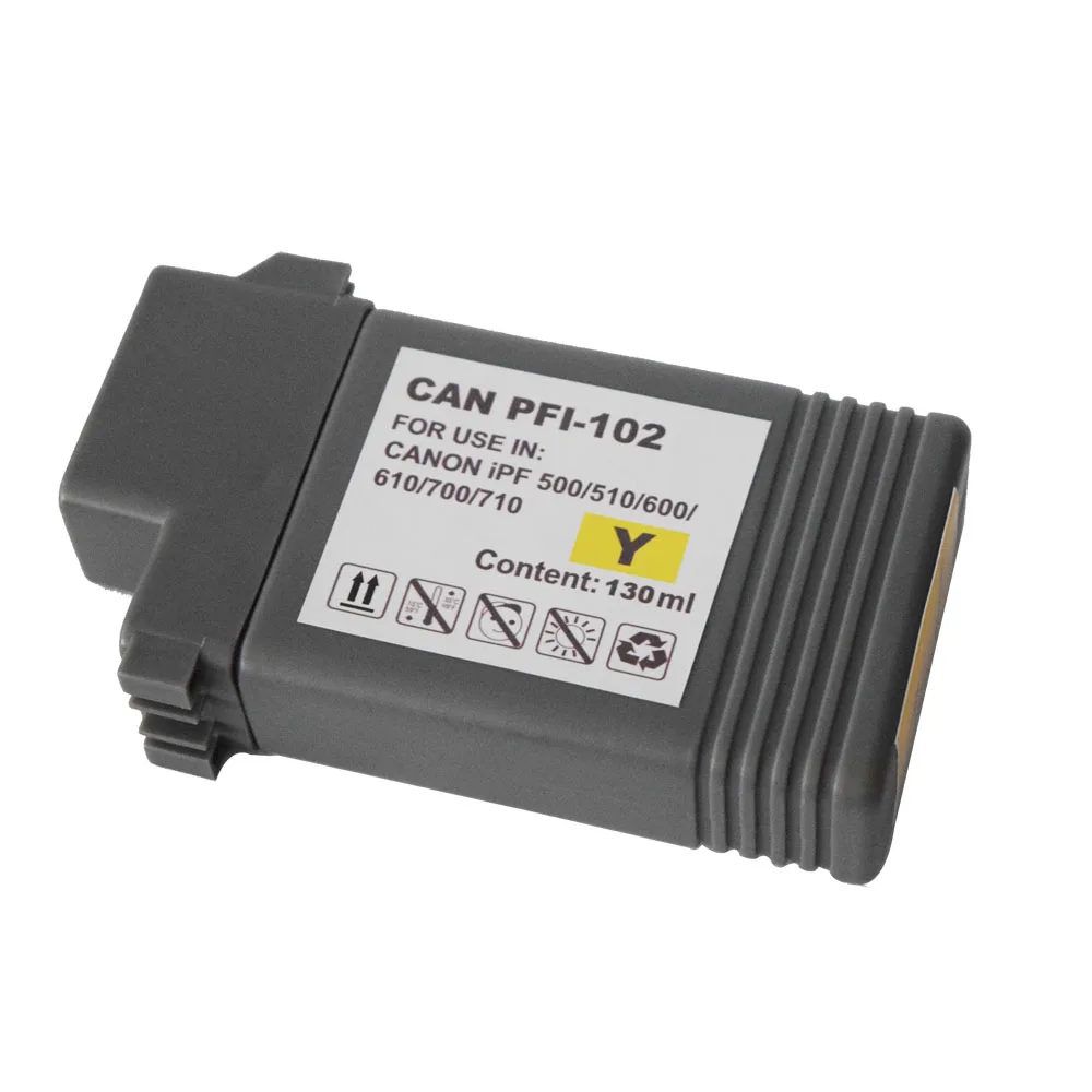 6PK Compatible PFI-102 ink cartridge IPF 510 iPF610 iPF605 iPF710 iPF720 iPF500 iPF700 iPF600 iPF655 iPF650 iPF755 iPF750 inks