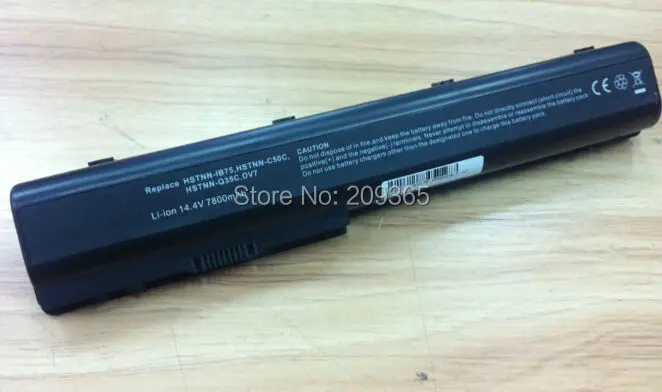 12 ячеек 6600mAh лаптоп с Батарея порошок для электростатической печати HP Pavilion DV7 1000