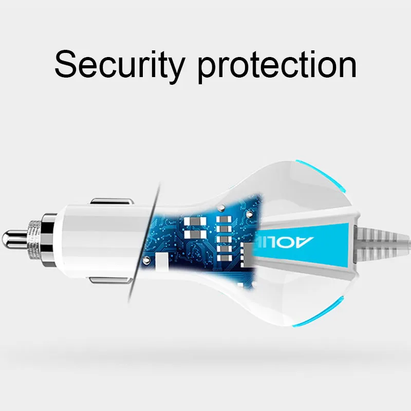 Автомобильное USB зарядное устройство Быстрая зарядка QC 3 0 для мобильного