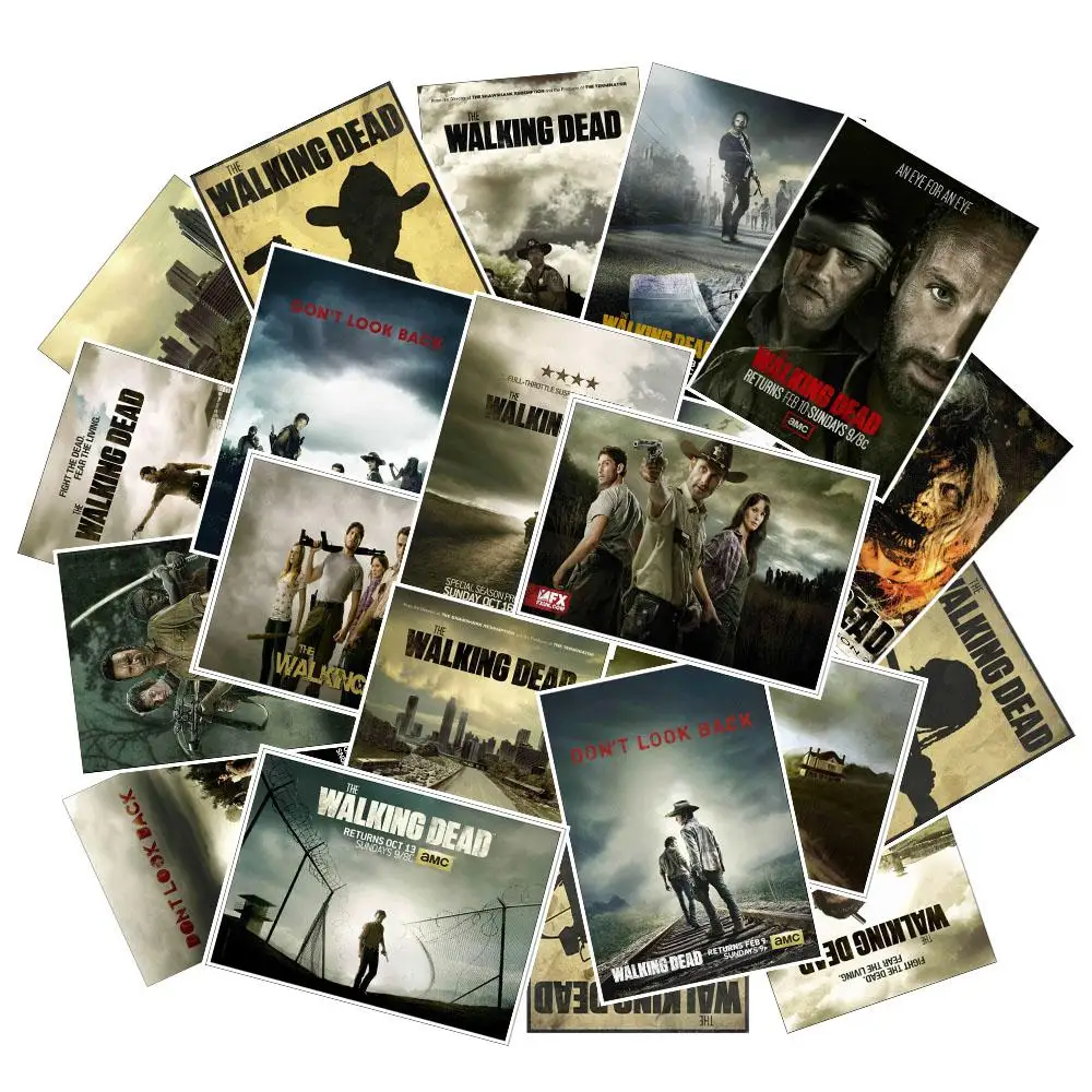 25 шт. The Walking Dead сезонная 8 наклейка s Pack музыкальная наклейка для самодельный скейтборд мотоцикл багаж ноутбук стикер с рисунком из мультфильма наборы