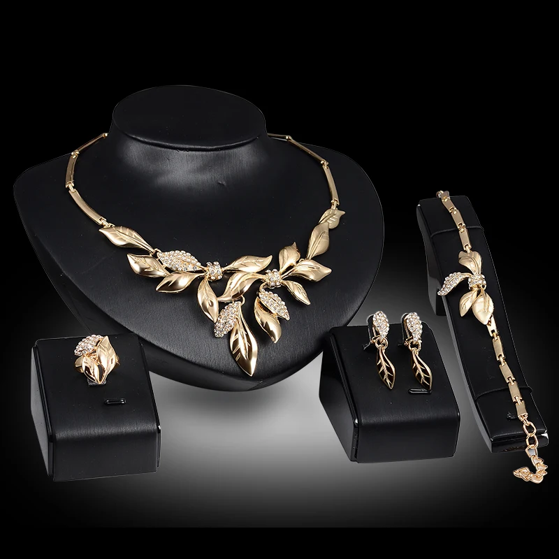 Комплект из колье серёг браслета и кольца|necklace earrings bracelet|party jewelry setjewelry sets |