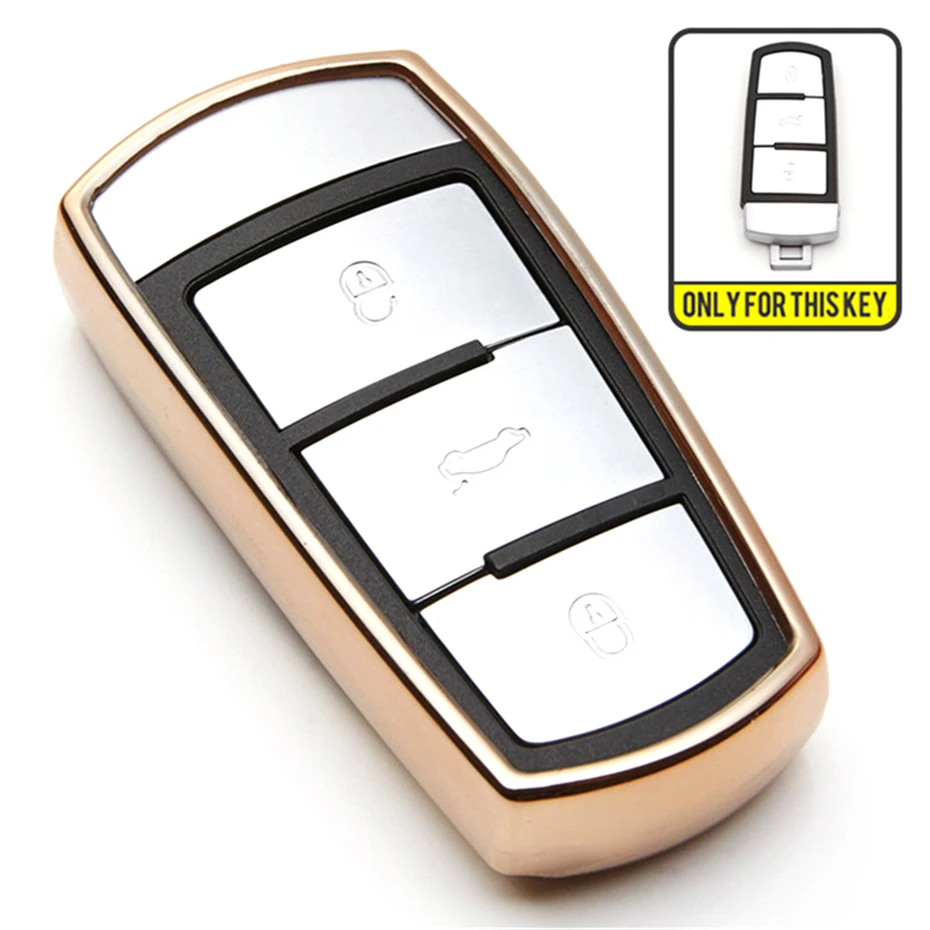 KUKAKEY чехол для автомобильного ключа Volkswagen VW CC Passat B6 B7 3C Maogotan R36 B5 B7L держатель