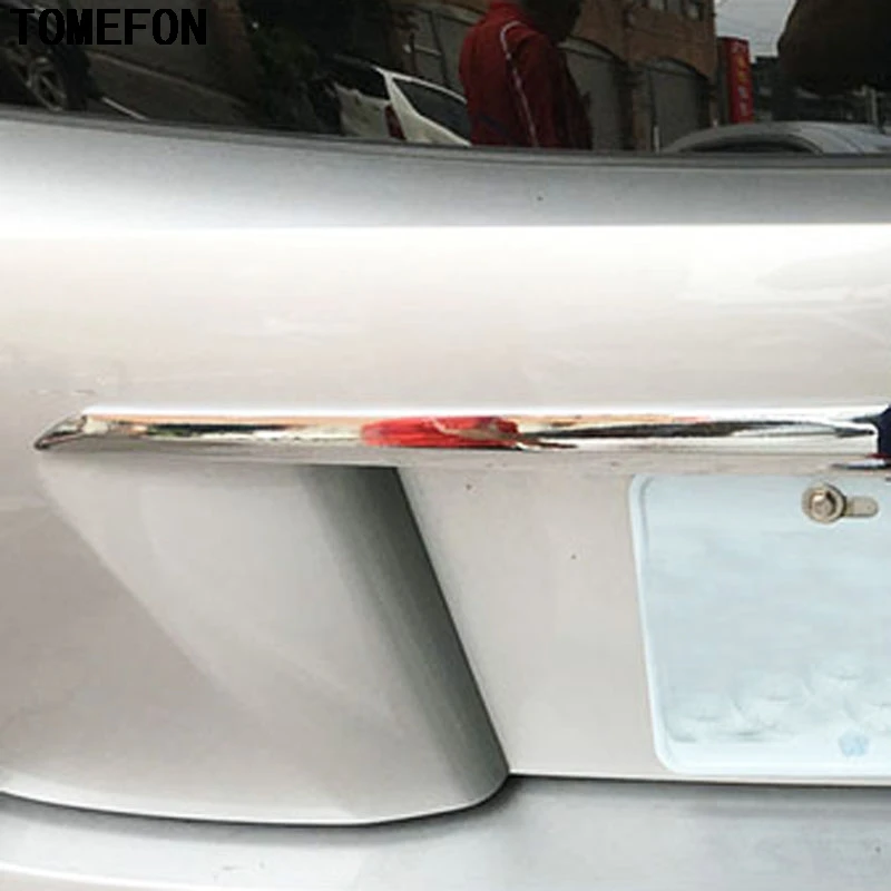 TOMEFON 2 шт. для Toyota Prius XW50 2016 2017 экстерьер ABS Задняя Крышка багажника рамка Накладка