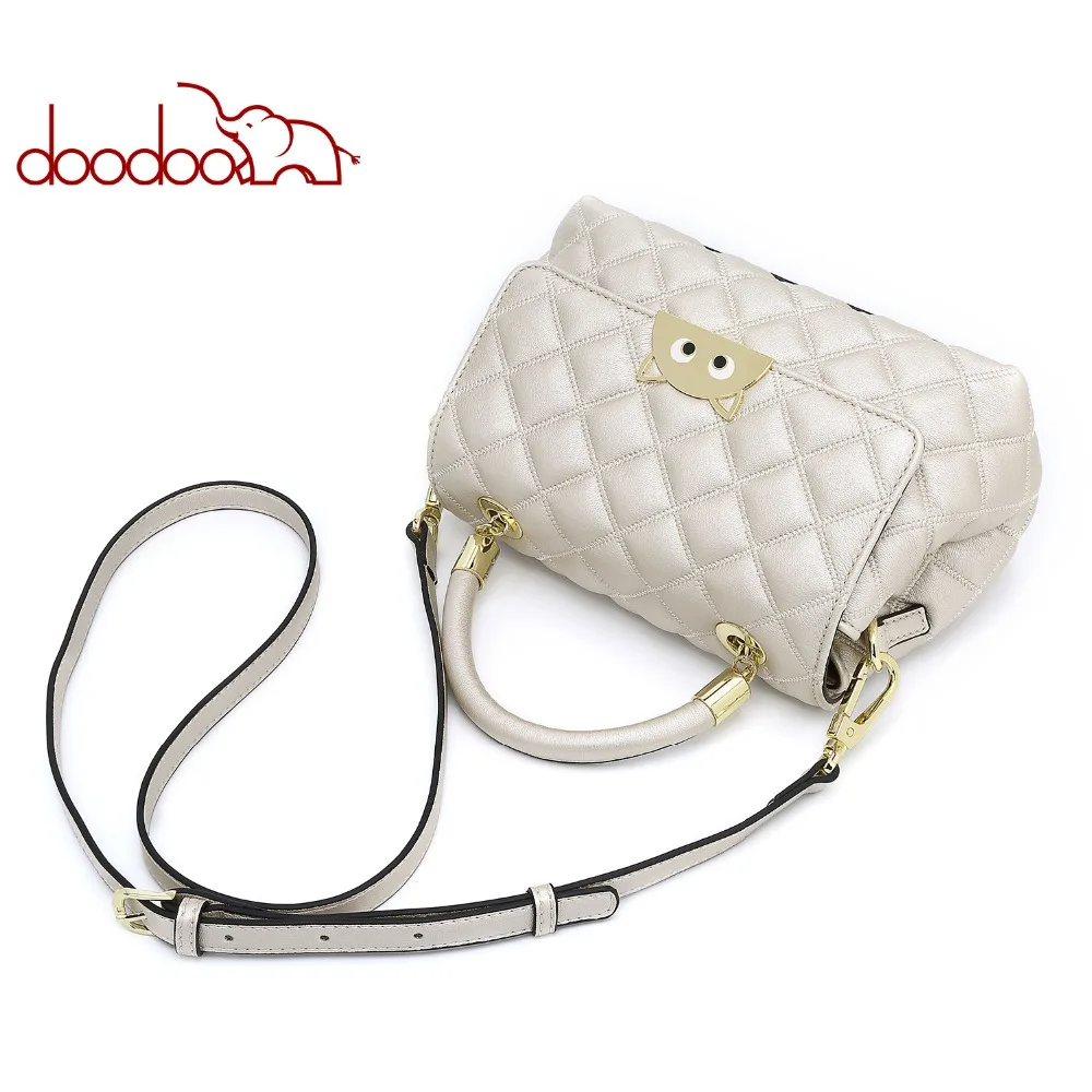 DOODOO модные сумки через плечо с ромбовидной решеткой сумки-мессенджеры женские