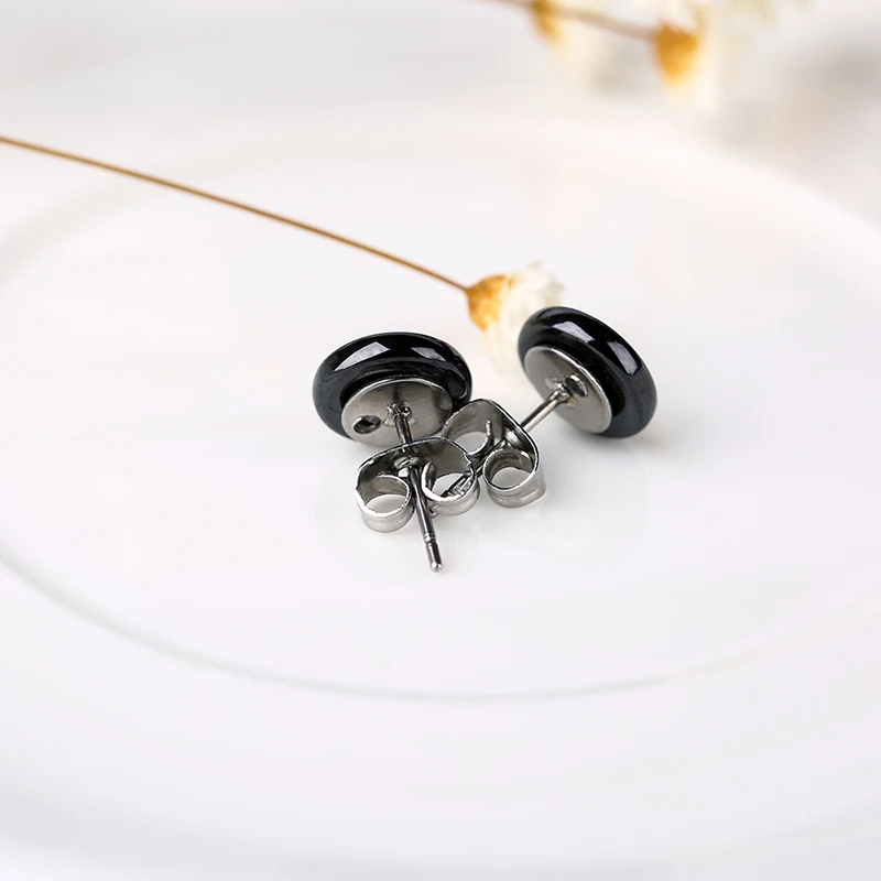 Серьги гвоздики из керамики для женщин модные женские серьги украшения свадьбы