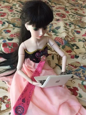 Новые аксессуары для кукольного дома, сцена BJD, мини-ноутбук, компьютер, имитация ноутбука для blyth, аксессуары для куклы, кукла Pullip, воздушное зеркало