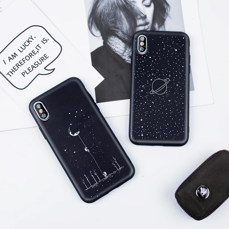 Для iphone 6s чехол милый 3D тиснение Мультфильм рисунком для iPhone Xs Max 7 8 плюс 5 5S SE 6