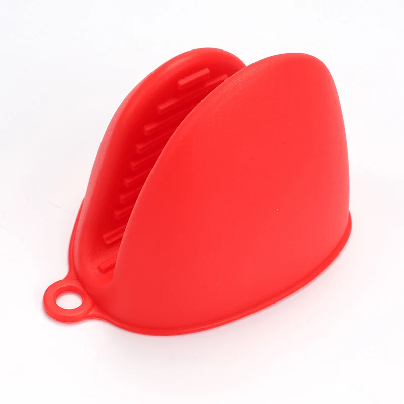 Кухонные Противоскользящие силиконовые перчатки с теплоизоляцией прищепка для