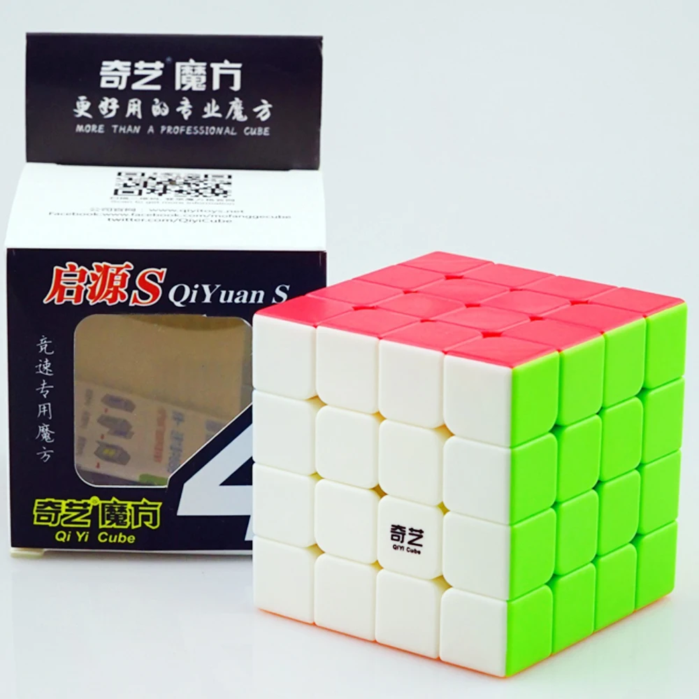 QiYi 4*4 Professional 4x4x4 быстрые магические кубики Cube игрушечные лошадки для детей 4 слоя