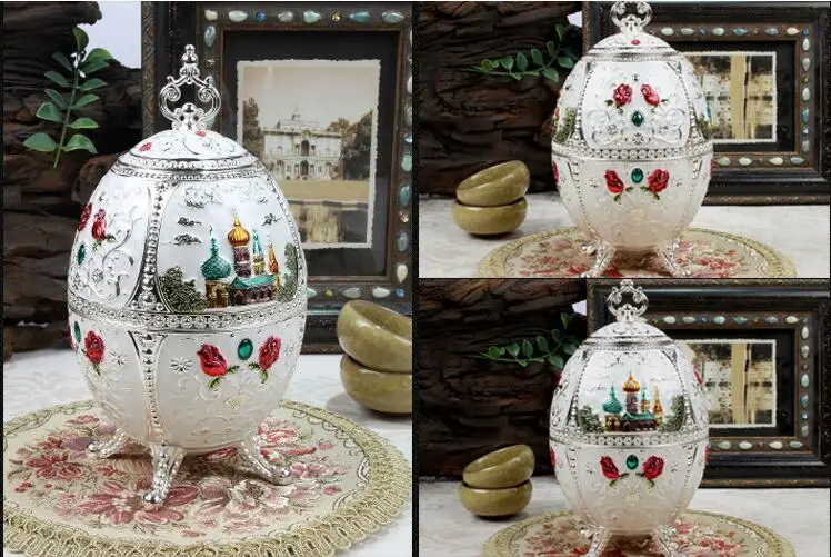 Европейский яйцевидной формы металлическая коробка для чая круглые жестяные баночки чай подарок кухонные принадлежности жестяная чайная банка для хранение чая CYG05