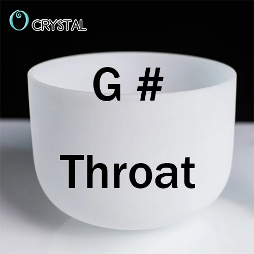 10G Sharp Throat 10 дюймов белый цвет C D E F G A B медитация Матовый Кварцевый Кристалл Поющая чаша 1" Йога звук заживление - Цвет: 10G Sharp Throat
