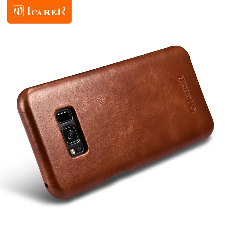 Роскошный Ультратонкий флип-чехол в стиле ретро из натуральной кожи для Galaxy S8 Plus