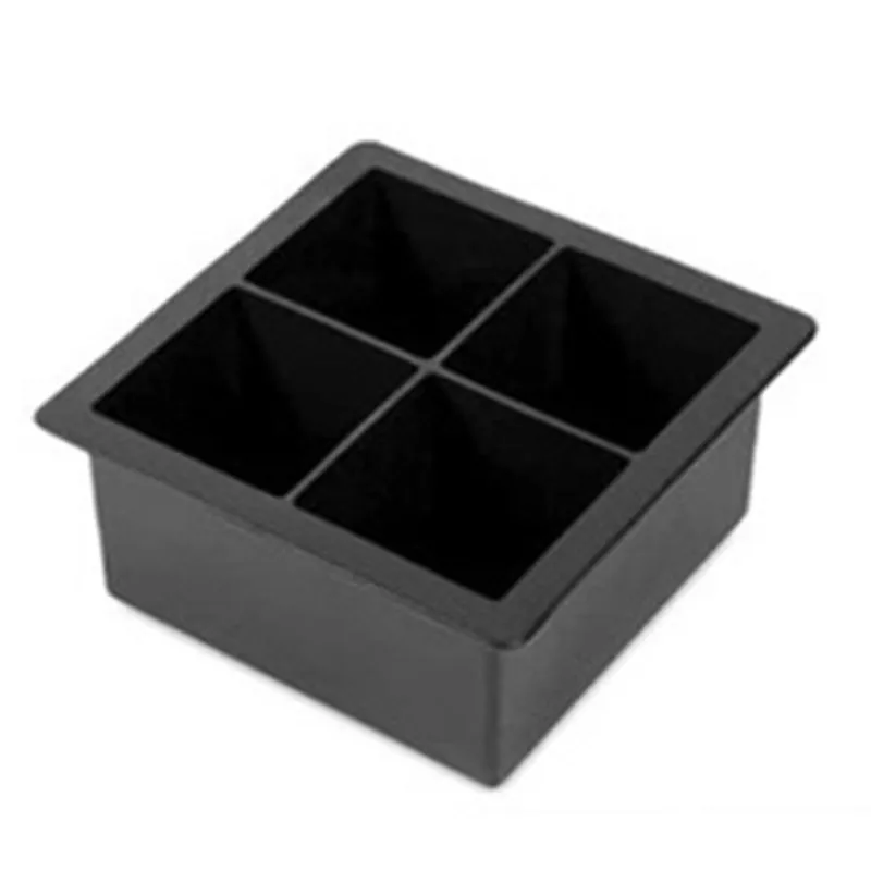 Большой гигантский размер большой силиконовый кубик льда квадратный поднос