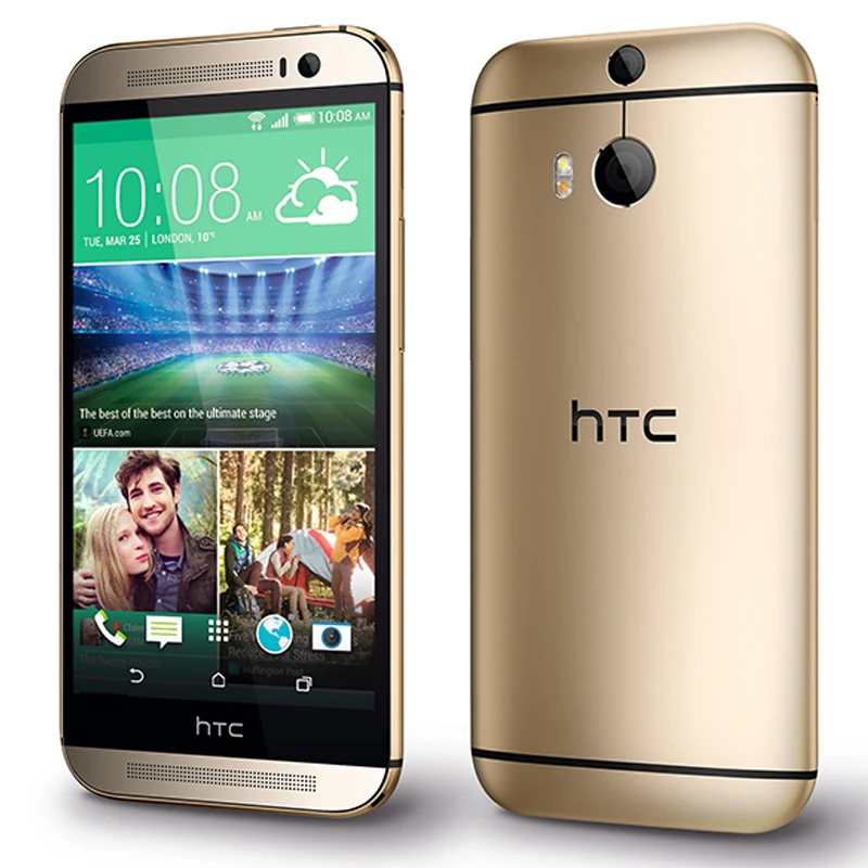 Восстановленный оригинальный разблокированный сотовый телефон HTC ONE M8 с двумя sim