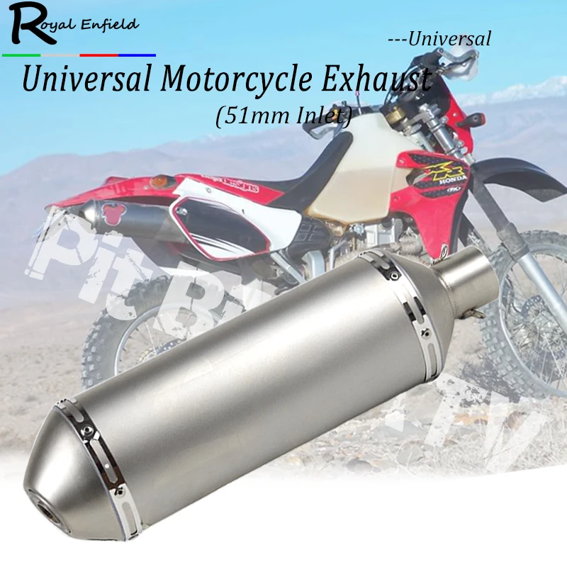 Универсальный глушитель выхлопной трубы мотоцикла для Honda xr650r xr600r tmax nmax