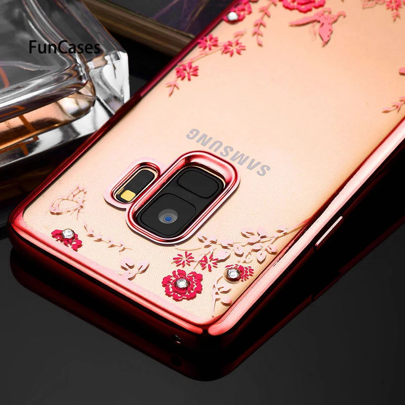 Мягкий чехол из ТПУ с цветочным принтом для samsung S10E S8 S9 плюс A8S A9S S7 S6 J6 J4 A8 A6 A7 2018 J3 J5