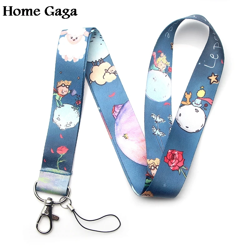 2 Homegaga Маленький принц мультфильм diy брелок ремешок тесьма лента шейный ремень эмблема на ткани держатель телефона Ожерелье Аксессуар D1704 - Цвет: 2
