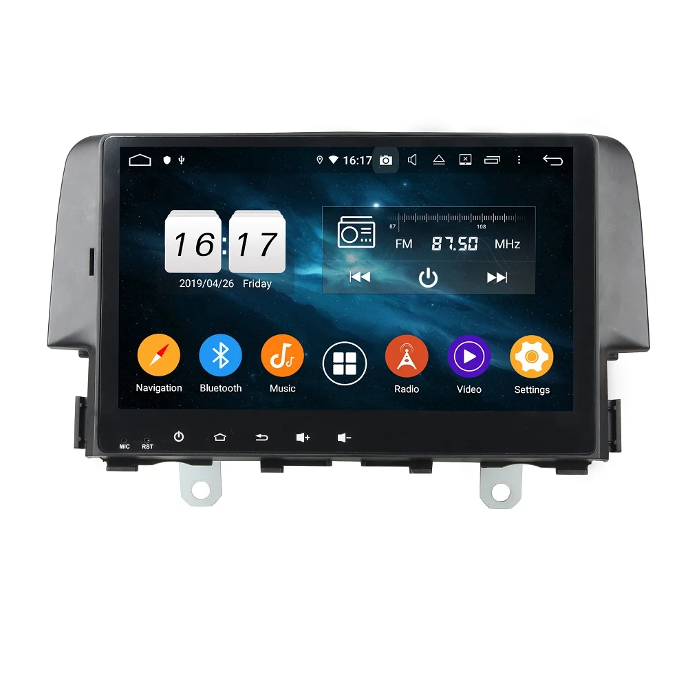 Автомобильный DVD-плеер 4 Гб + 64 ГБ PX6 6 ядер 9 дюймов Android 10 для Honda Civic 2016 стерео радио