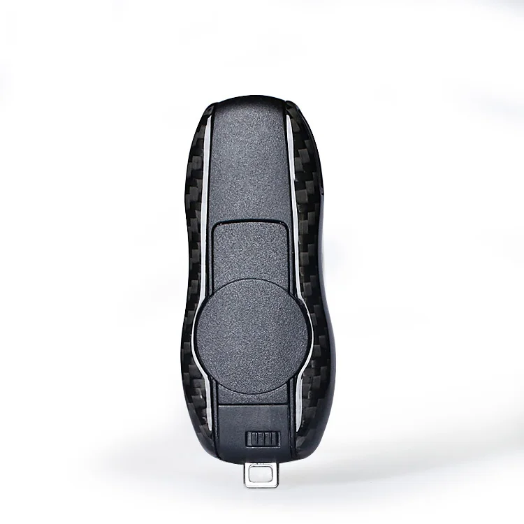 Чехол для автомобильного ключа из углеродного волокна Porsche Panamera Boxster 981 Cayman Carrera 991