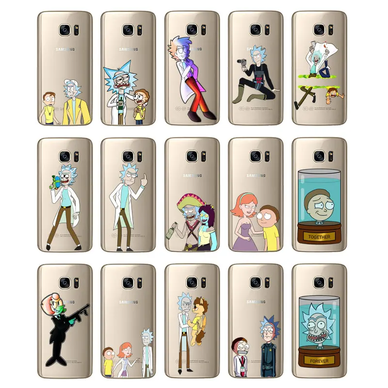 N369 Рик Морти Забавный Мягкий силиконовый чехол из ТПУ для samsung Galaxy Note 3 4 5 8 9 10 M10 M20