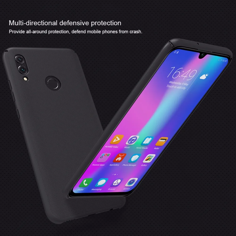 Huawei Honor 10 Lite чехол NILLKIN матовая жесткая задняя крышка из ПК чехол для huawei Honor 10 Lite Подарочный держатель для телефона