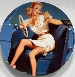 F Гил элвгрен pin-up девушки эротические постеры настенная подвесная декоративная тарелка художественное керамическое ремесло фоновое украшение Ренессанс - Цвет: F
