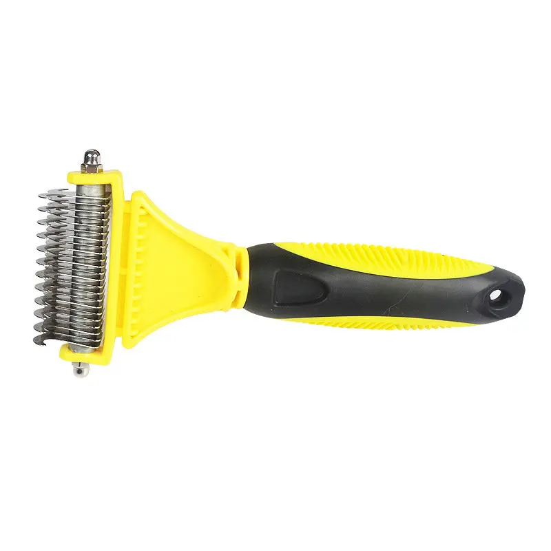 Собака Уход за лошадьми гребень Dematting инструмент для собак густым мехом Удаление