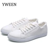 yween wholesale mens casual shoes new fashion men sneakers solid color lace up canvas shoes men