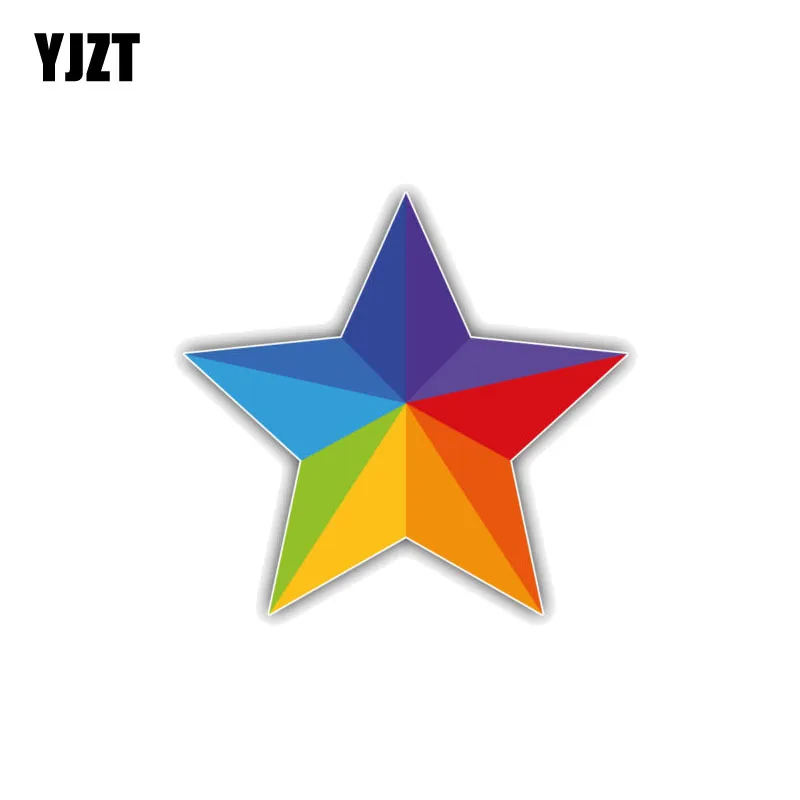 

YJZT 11 см * 10,5 см для геев, радуга, звезда, фотография, смешная наклейка 12-0957