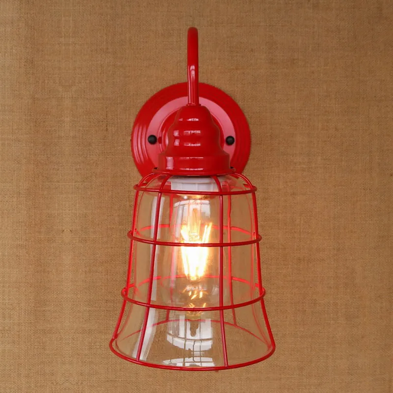 

Replica designer fashional style mini red colour glass shade Wall Light lamp Sconce Lamp porch light fixtures