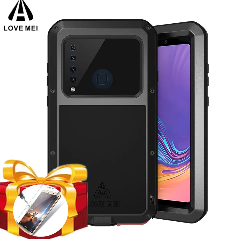 Для Samsung Galaxy A9 2018 A920 A920F чехол LOVE MEI противоударный водостойкий металлический