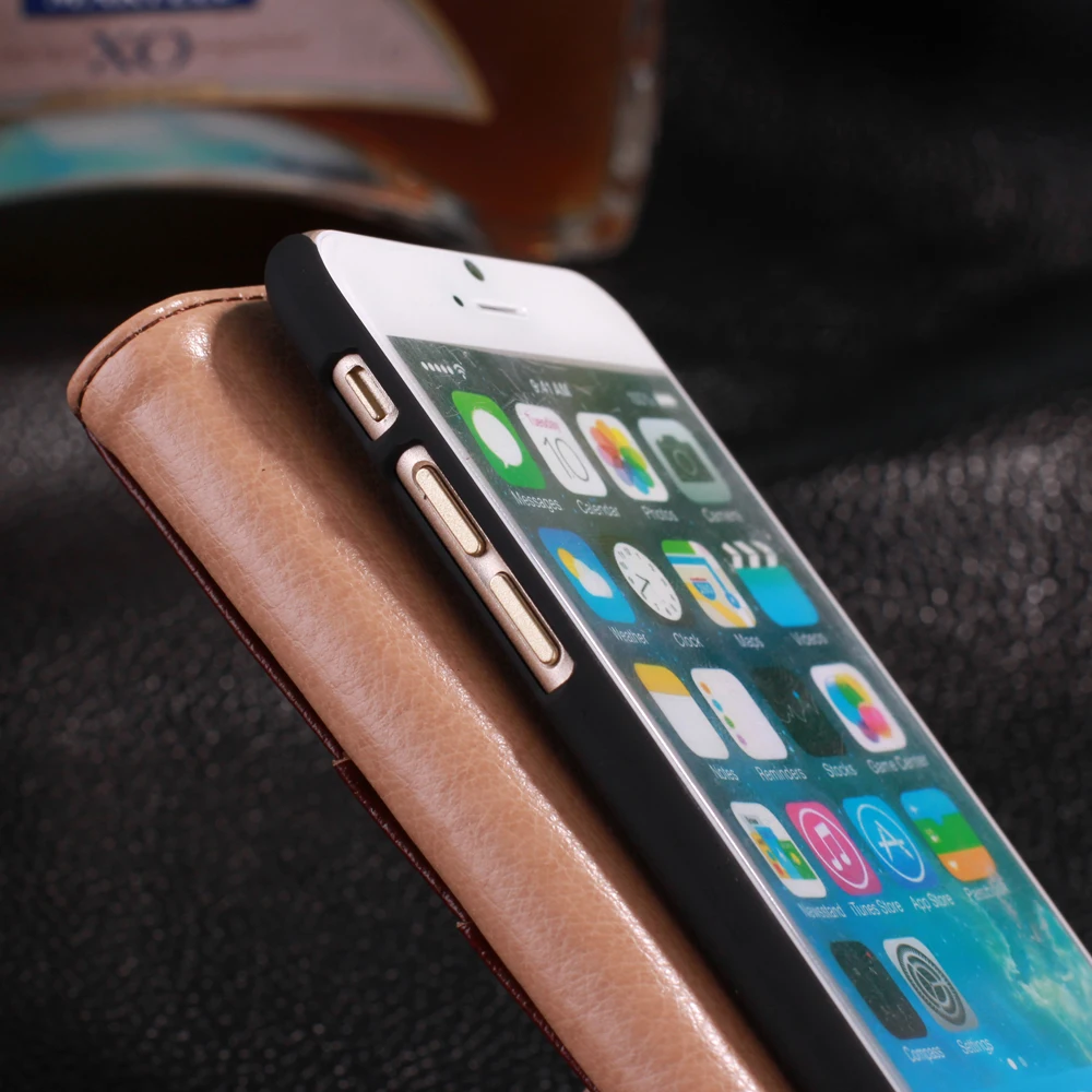 Чехол CYBORIS из натуральной бычьей кожи для iphone 5 6s 6 plus | Мобильные телефоны и