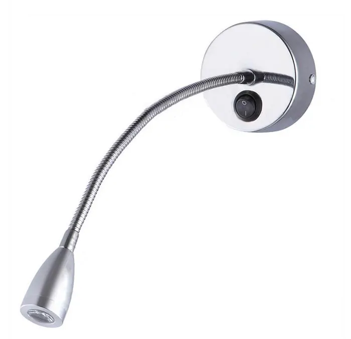 Светодиодный серебристый прикроватный светильник с водяным шлангом настенные
