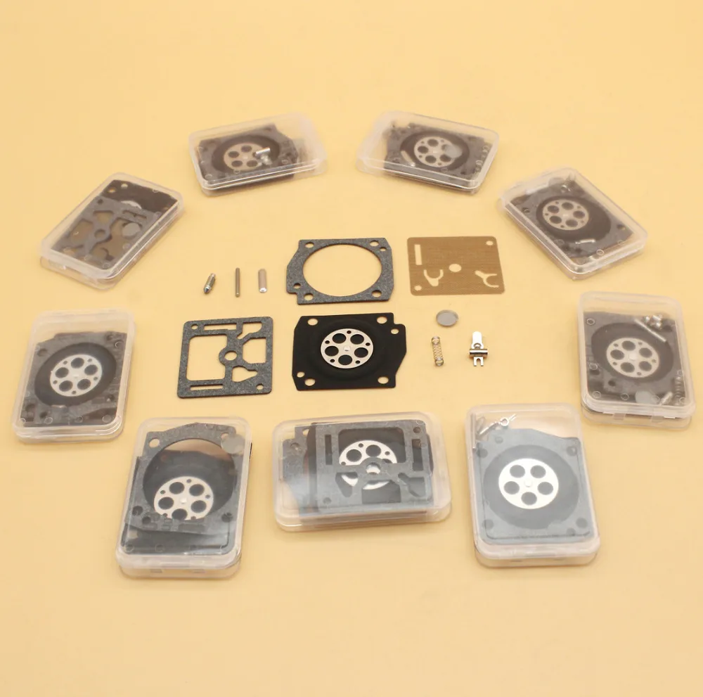 Карбюратор для бензопилы 10 шт./лот набор восстановления диафрагмы Husqvarna 372 XP 365 362