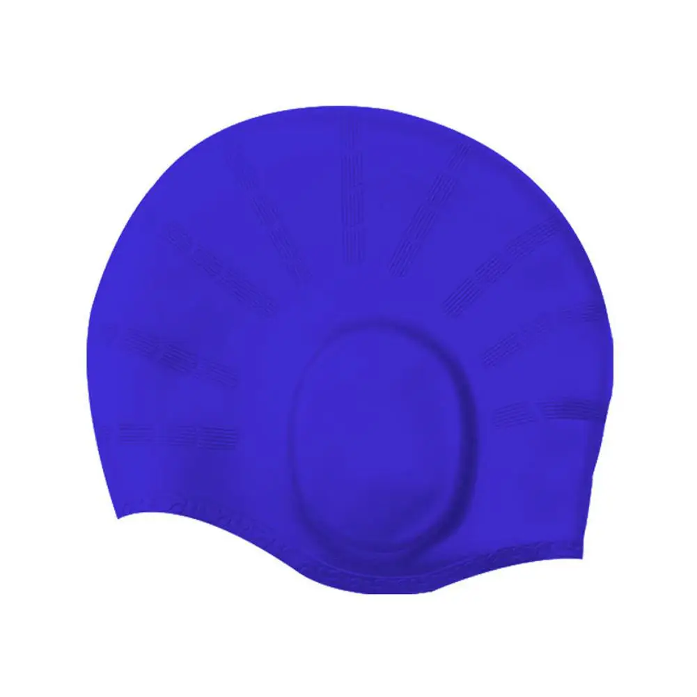 Mount Chain унисекс, силикагель, защита для ушей, для плавания, ming cap, ABS, бархат, водонепроницаемая, противоскользящая, длинные волосы, шапочка для плавания, для водных видов спорта, 54-62 см