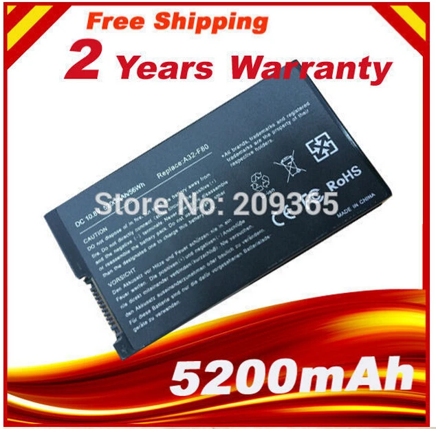 Аккумулятор для ноутбука Asus F80H F80A F80Q F80L F81 F83 F50 N80 N81 X61GX X61SL X61Z X80 X82 X83 X85 X85C X85L
