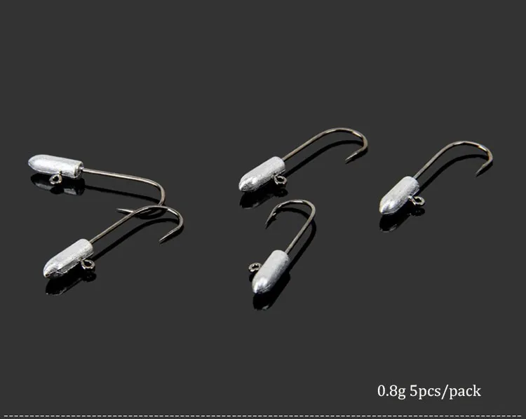 Trulinoya 5 шт./упак. мягкий червь приманки маленькие рыбацкие крючки 0,8g 1,8 гр 26 мм льда рыболовный крючок плот рыбалки приманки из свинца крючки с микро-ли