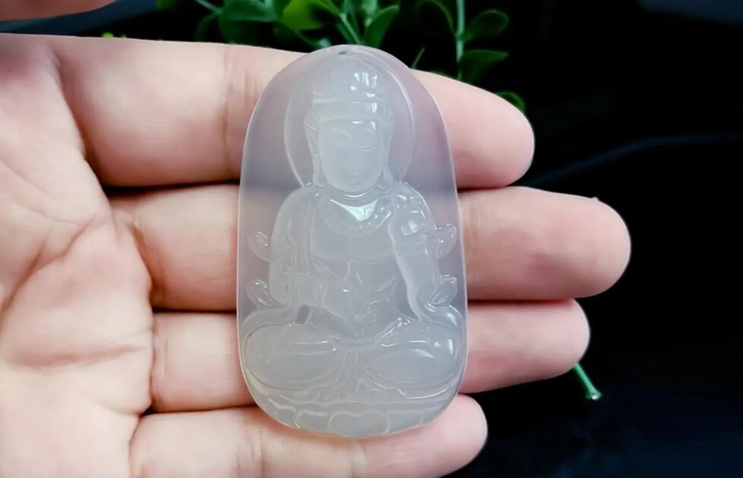 Koraba изысканные ювелирные изделия клин кк агат халцедон Avalokitesvara Гуаньинь Bodhisattva