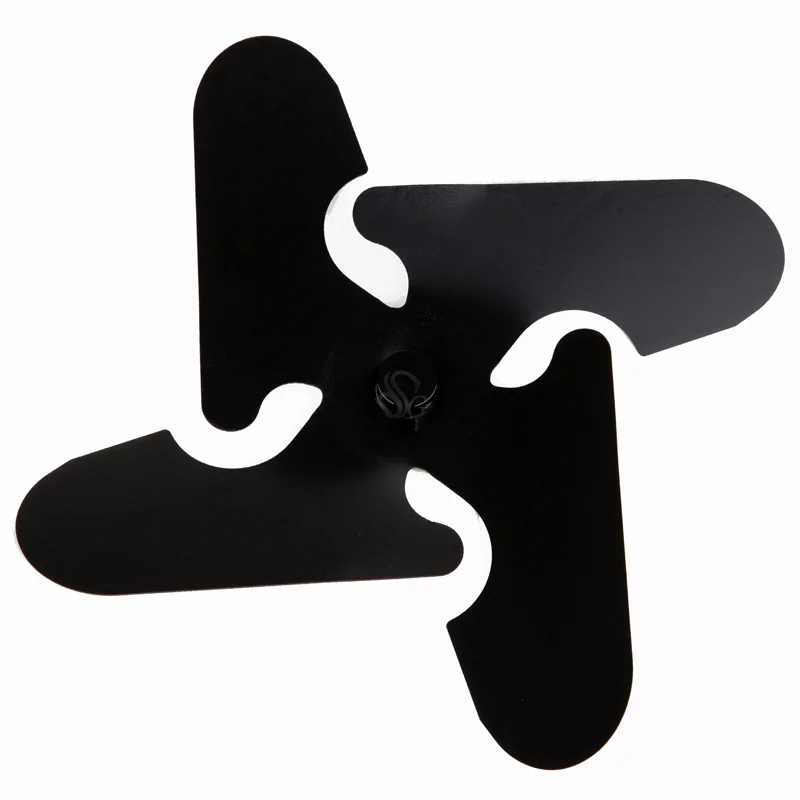 Энергосберегающий тепловой вентилятор 16% 4 Лопастной черный алюминиевый для