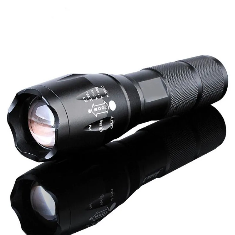 Светодиодный перезаряжаемый фонарик водонепроницаемый XML T6 linterna torch 4000 люмен 18650